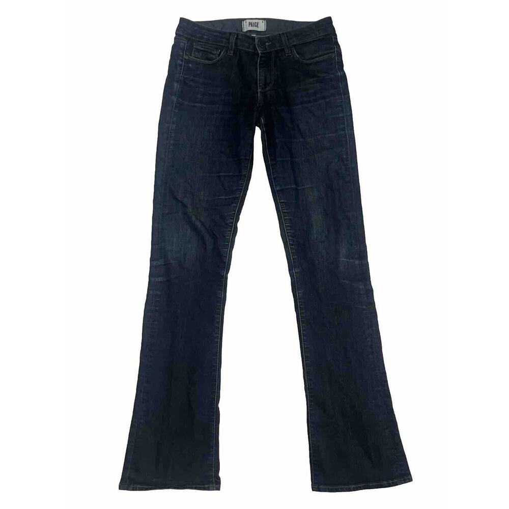 PAIGE Dark Blue Boot Cut Jeans